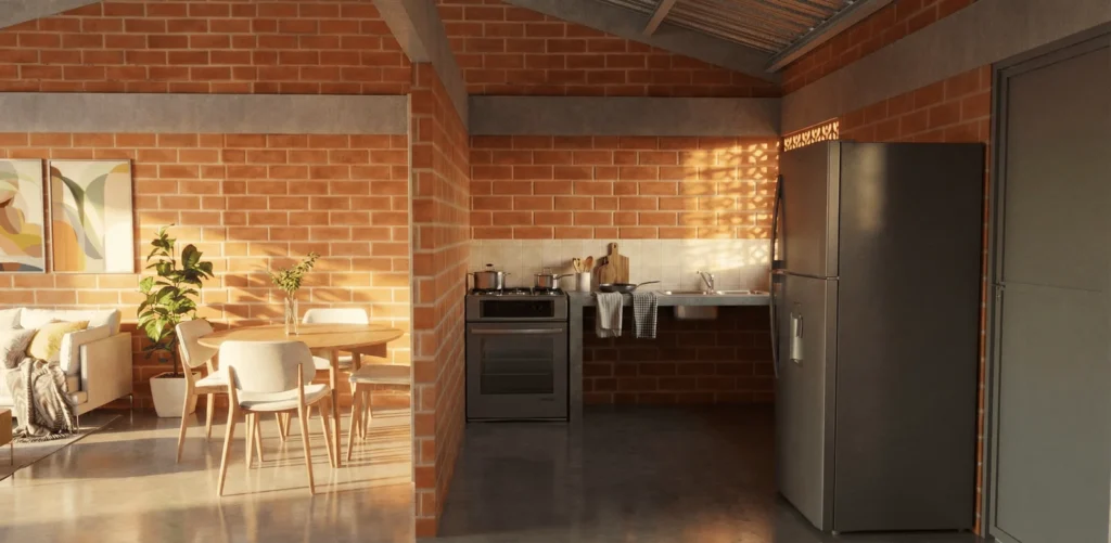 Diseño casa horizonte - Cocina - Dhema