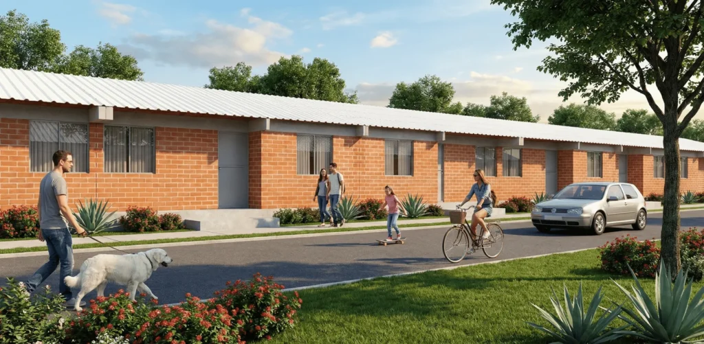 Diseño casa horizonte - Fachada - Dhema